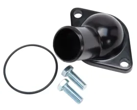 Edelbrock Chevy 15 Deg. Water Neck Steel - Black
