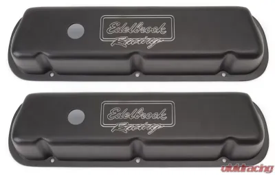 Edelbrock Valve Cover Victor Series Ford 289-302-351W CI V8 Low Black - 41253