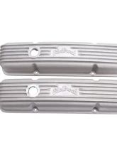Edelbrock Valve Cover Classic Series Chevrolet 1959-1986 262-400 CI V8 w/ Oil Fill Hole Satin                                     - 41449 - Image 3