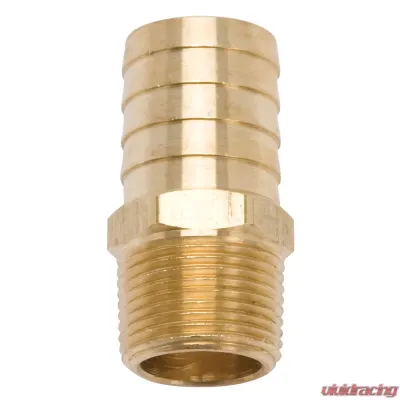 Edelbrock Fitting Brass Hose 1 00In Hose I D X 3/4-14 Pipe for Sb-Chrys Manifolds - 8078