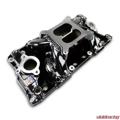 Edelbrock Chevy Small Block Performer RPM AIR-Gap Intake Manifold Black Plasma Finish - 7501-BP