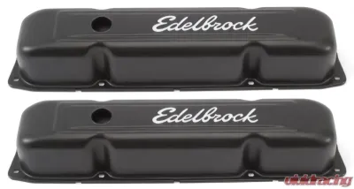 Edelbrock Valve Cover Signature Series Chrysler 1958-1979 361-440 V8 Black - 4493