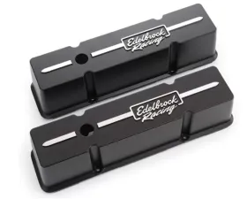 Edelbrock Valve Cover Racing Series Chevrolet 1959-1986 262-400 CI V8 Tall Black
