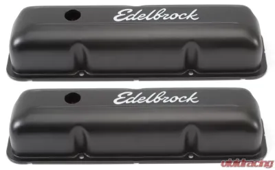 Edelbrock Valve Cover Signature Series Ford 1958-1976 FE V8 Black - 4623