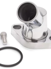 Edelbrock Waterneck Sbc/BBC 45-Degree Two-Piece Cast SwIVel Polished                                     - 4817 - Image 3