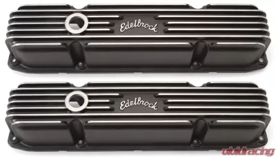 Edelbrock Valve Cover Classic Series Chrysler 383/440 CI V8 Black - 41923