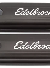 Edelbrock Valve Cover Signature Series Pontiac 1962-1979 301-455 CI V8 Low Black                                     - 4453 - Image 3