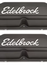 Edelbrock Valve Cover Signature Series Chrysler 1965-1991 318-340-360 CI V8 Black                                     - 4473 - Image 3