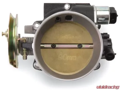 Edelbrock Throttle Body Victor Universal LS1 90mm Black Mini Texture Powder Coating - 38643