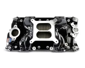 Edelbrock Chevy Small Block Performer RPM AIR-Gap Intake Manifold Black Plasma Finish