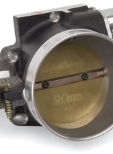 Edelbrock Throttle Body Victor Universal LS1 90mm Black Mini Texture Powder Coating                                     - 38643 - Image 2