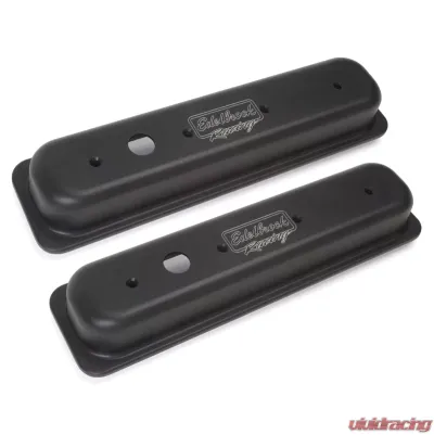 Edelbrock Valve Cover Victor Series Chevrolet 1987-1995 262-400 CI V8 Black - 41723