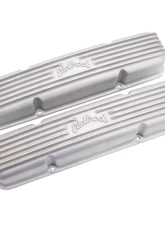 Edelbrock Valve Cover Classic Series Chevrolet 1959-1986 262-400 CI V8 w/ o Breather Holes Satin                                     - 41459 - Image 3