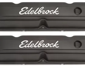 Edelbrock Valve Cover Signature Series Chrysler 1965-1991 318-340-360 CI V8 Black