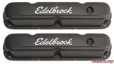 Edelbrock Valve Cover Signature Series Chrysler 1965-1991 318-340-360 CI V8 Black - 4473