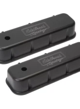 Edelbrock Valve Cover Victor Series Chevrolet 1965 and Later 396-502 V8 Tall Black                                     - 41803 - Image 6