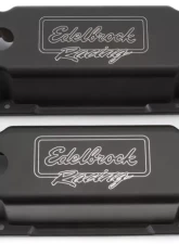 Edelbrock Valve Cover Victor Series Chevrolet 1959-1986 262-400 CI V8 Tall Black                                     - 41733 - Image 3