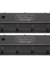 Edelbrock Valve Cover Victor Series Chevrolet 1965 and Later 396-502 V8 Tall Black                                     - 41803 - Image 4