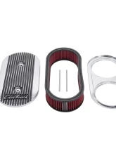 Edelbrock Elite II Air Cleaner #4272 with washable filter, polished finish                                     - 4272 - Image 9
