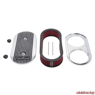 Edelbrock Elite II Air Cleaner #4272 with washable filter, polished finish - 4272