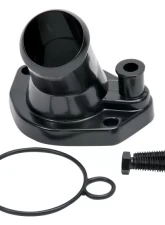 Edelbrock Steel Water Neck for Ford Small Block Windsor - Black                                     - 48143 - Image 3