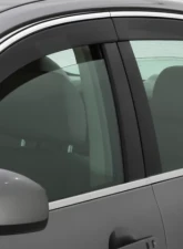 AVS Smoke w/Chrome Trim Low Profile 4pc Ventvisor Deflector Hyundai Santa Fe 2019-2020                                     - 794028 - Image 2