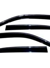 AVS Ventvisor Low Profile Deflectors 4pc Smoke w/Chrome Trim Lexus LS430 2001-2006                                     - 794006 - Image 5
