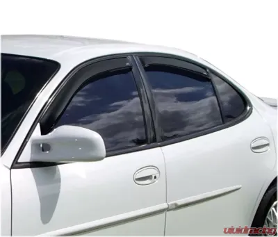 AVS Ventvisor In-Channel Front & Rear Window Deflectors 4pc Smoke Pontiac Grand Prix 1997-2003 - 194358
