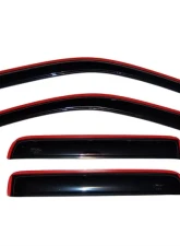 AVS Ventvisor In-Channel Front & Rear Window Deflectors 4pc Smoke Chevrolet Colorado Crew Cab 2004-2012                                     - 194133 - Image 2
