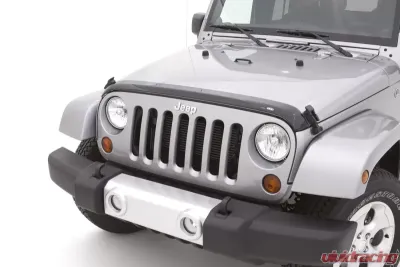 AVS Aeroskin Low Profile Acrylic Hood Shield Smoke Jeep Wrangler Unlimited 2007-2018 - 322060