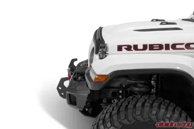 AVS Aeroskin II Textured Low Profile Hood Shield Black Jeep Wrangler (JL) 2dr/4dr 2018+ - 436148
