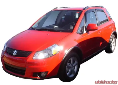 AVS Ventvisor Outside Mount Window Deflectors 4pc Smoke Suzuki SX4 Hatch 2008-2010 - 94085