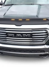 AVS Aeroskin Low Profile Hood Shield w/ Lights Black Dodge Ram 1500 2019                                     - 753163 - Image 2