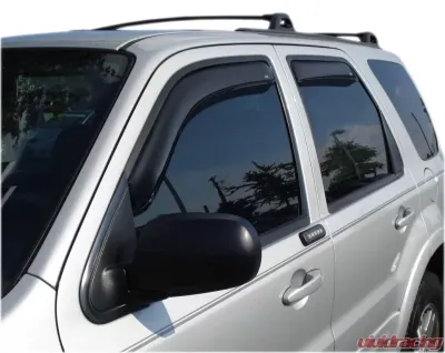 AVS Ventvisor In-Channel Front & Rear Window Deflectors 4pc Smoke Ford Escape 2001-2007 - 194059