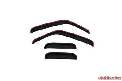 AVS Ventvisor Outside Mount Window Deflectors 4pc - Smoke Ford Ranger (Fixed Window) 1999-2011 - 94423