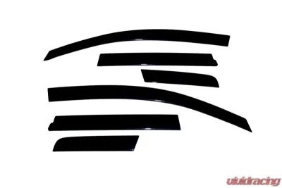 AVS Ventvisor Low Profile Deflectors 6pc Black Honda Fit 2007-2008 - 896007