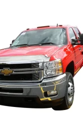 AVS Aeroskin Low Profile Hood Shield Chrome Chevrolet Silverado 2500 2011-2014                                     - 622030 - Image 3