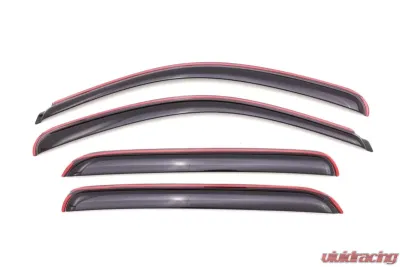 AVS Ventvisor In-Channel Front & Rear Window Deflectors 4pc Smoke Chevrolet Avalanche 2007-2013 - 194515