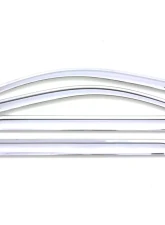 AVS Ventvisor Front & Rear Window Deflectors 4pc Chrome Chevrolet Silverado 1500 Ext. Cab 1999-2007                                     - 684044 - Image 9