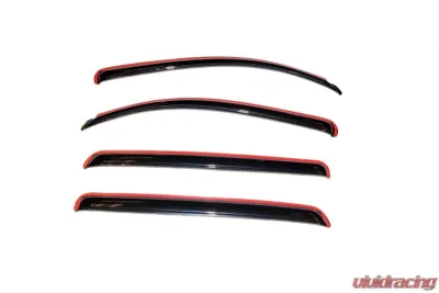 AVS Ventvisor In-Channel Front & Rear Window Deflectors 4pc Smoke Toyota Tundra Crewmax 2007-2018 - 194309