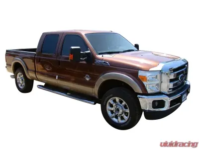 AVS Aeroskin Low Profile Hood Shield Chrome Ford F-350 2011-2016 - 622022