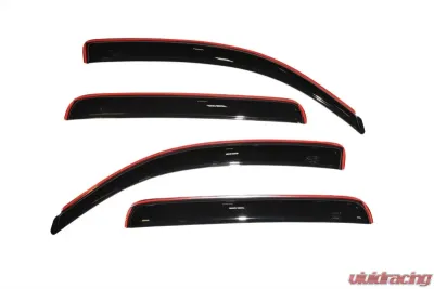 AVS Ventvisor In-Channel Front & Rear Window Deflectors 4pc Smoke Toyota Tacoma Double Cab 2005-2015 - 194056