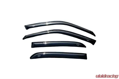 AVS Ventvisor Outside Mount Window Deflectors 4pc Smoke Ford Crown Victoria (Short Rears) 1998-2011 - 94228