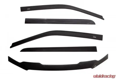 AVS Ventvisor & Aeroskin Deflector Combo Kit Matte Black Chevrolet Silverado 2500 Crew Cab 2015-2018 - 56033087