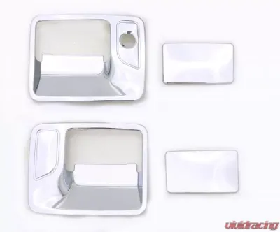 AVS Door Handle Covers (2 Door) 4pc Set Chrome Ford F-250 (w/o Passenger Keyhole) 1999-2016 - 685203