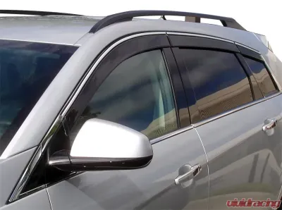 AVS Ventvisor Low Profile Deflectors 6pc Smoke w/Chrome Trim Cadillac SRX 2010-2017 - 796003