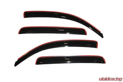 AVS Ventvisor In-Channel Front & Rear Window Deflectors 4pc Smoke Toyota Tacoma Double Cab 2005-2015 - 194056