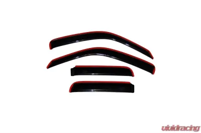 AVS Ventvisor In-Channel Front & Rear Window Deflectors 4pc Smoke Jeep Liberty 2002-2007 - 194428
