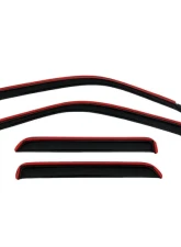 AVS Ventvisor In-Channel Front & Rear Window Deflectors 4pc Smoke Ford Focus ZX4 2000-2005                                     - 194736 - Image 3