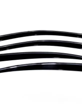 AVS Ventvisor Low Profile Deflectors 4pc Smoke w/Chrome Trim Lexus ES350 2007-2011                                     - 794012 - Image 2